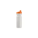 Variante Blanc / Orange - Bidon de sport personnalisable 750 ml avec logo - Design