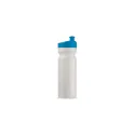 Variante Blanc / Bleu clair - Bidon de sport personnalisable 750 ml avec logo - Design