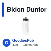 Gourde personnalisable avec logo pour entreprises - modèle Dunfor - Miniature 1