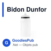 Gourde personnalisable avec logo pour entreprises - modèle Dunfor - Miniature 2