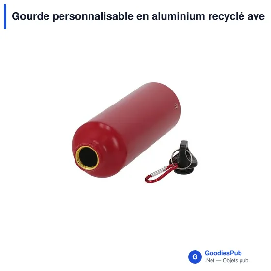 Gourde personnalisable en aluminium recyclé avec logo - Bidon Glaxon - Image 12