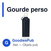 Gourde personnalisable en aluminium recyclé avec logo - Bidon Glaxon - Miniature 5