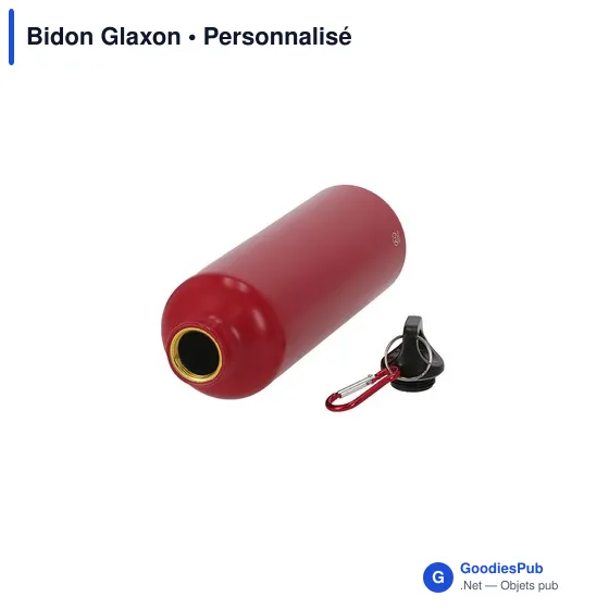 Gourde personnalisable en aluminium recyclé avec logo - Bidon Glaxon - Image 6