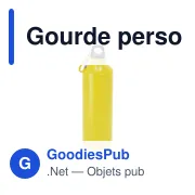 Gourde personnalisable en aluminium recyclé avec logo - Bidon Glaxon - Miniature 7