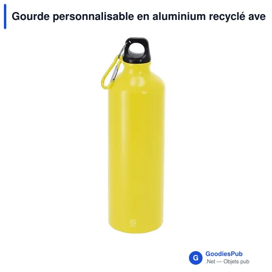 Gourde personnalisable en aluminium recyclé avec logo - Bidon Glaxon - Image 7
