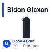 Gourde personnalisable en aluminium recyclé avec logo - Bidon Glaxon - Miniature 8