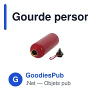 Gourde personnalisable en aluminium recyclé avec logo - Bidon Glaxon - Miniature 9