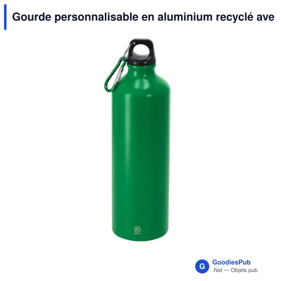 Gourde personnalisable en aluminium recyclé avec logo - Bidon Glaxon - Image 10