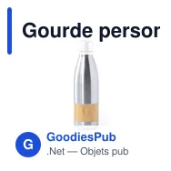 Gourde personnalisable Bidon Guiver avec logo en acier inoxydable - Miniature 3