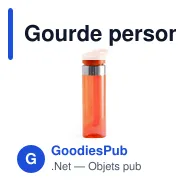 Gourde personnalisable avec logo pour entreprises - Halmik - Miniature 1