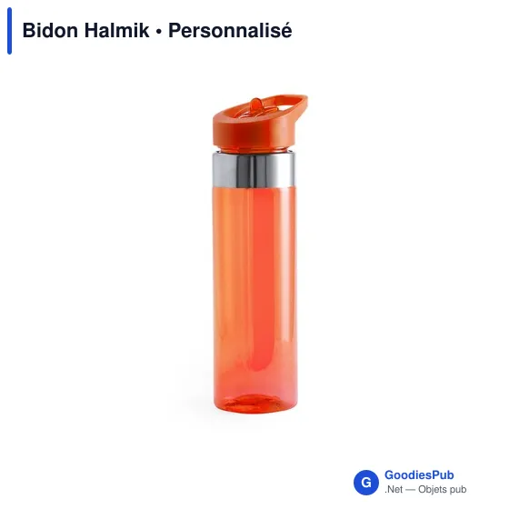 Gourde personnalisable avec logo pour entreprises - Halmik - Image 1