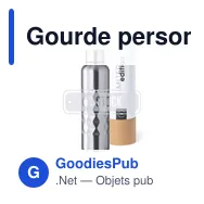 Gourde personnalisable avec logo pour entreprises - Harriet - Miniature 1