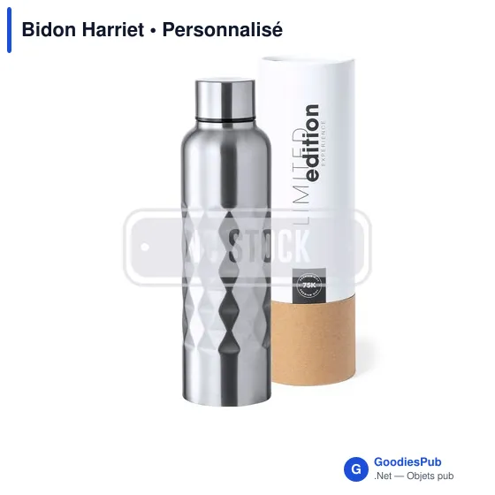 Gourde personnalisable avec logo pour entreprises - Harriet - Image 1