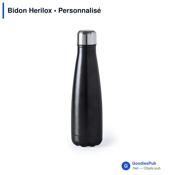 Bidon personnalisable en acier inoxydable avec logo - Herilox - Image 11