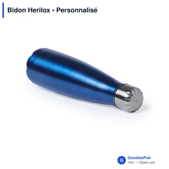 Bidon personnalisable en acier inoxydable avec logo - Herilox - Image 3