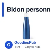 Bidon personnalisable en acier inoxydable avec logo - Herilox - Miniature 4