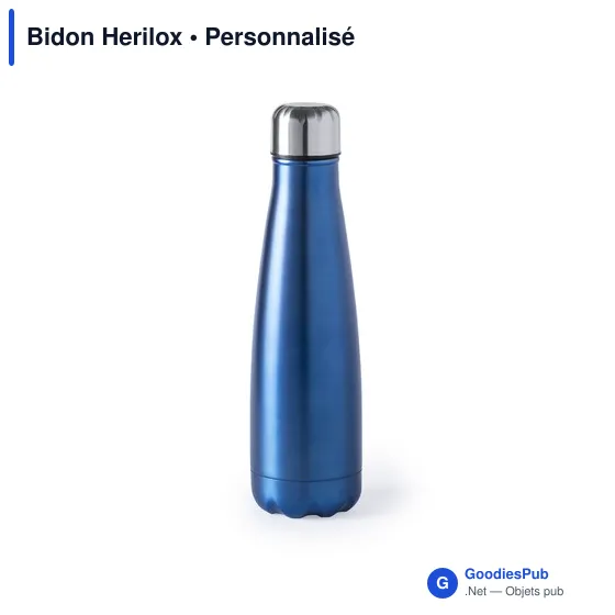 Bidon personnalisable en acier inoxydable avec logo - Herilox - Image 9