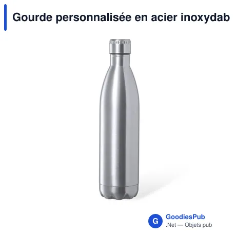 Gourde personnalisée en acier inoxydable avec logo - Heytun