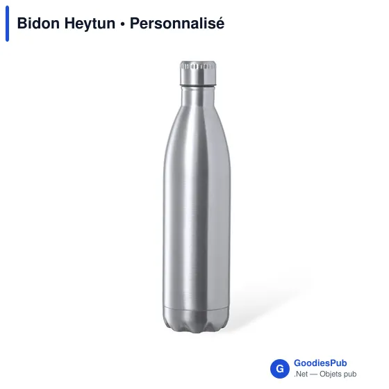 Gourde personnalisée en acier inoxydable avec logo - Heytun - Image 1