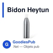 Gourde personnalisée en acier inoxydable avec logo - Heytun - Miniature 2