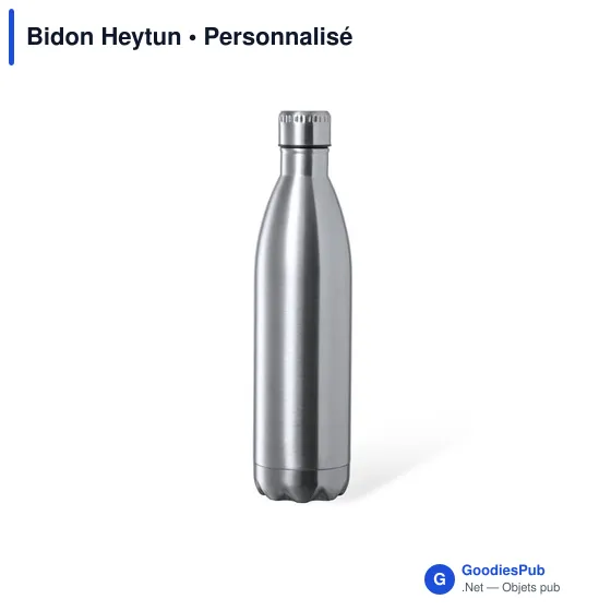 Gourde personnalisée en acier inoxydable avec logo - Heytun - Image 2