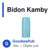 Gourde personnalisable en verre recyclé avec logo - Bidon Kamby - Miniature 1