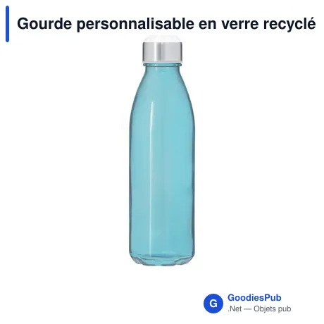 Gourde personnalisable en verre recyclé avec logo - Bidon Kamby