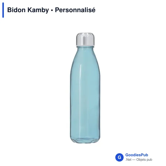 Gourde personnalisable en verre recyclé avec logo - Bidon Kamby - Image 8