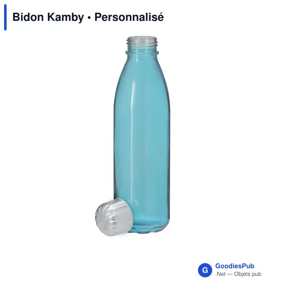 Gourde personnalisable en verre recyclé avec logo - Bidon Kamby - Image 9