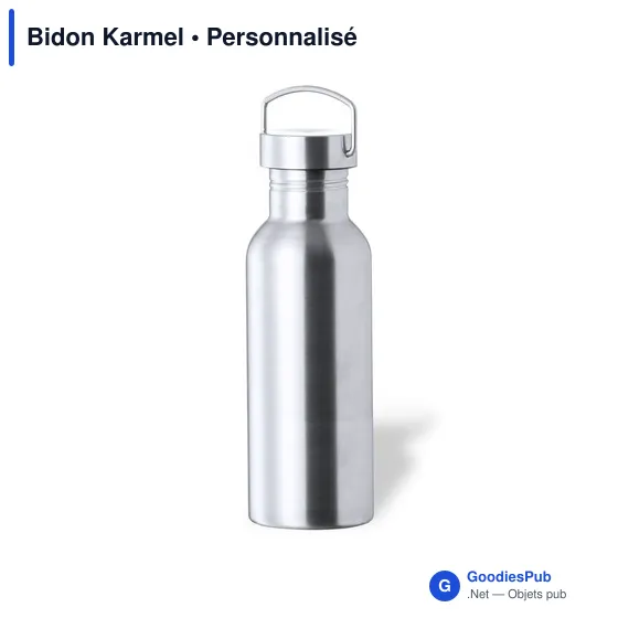 Gourde personnalisable avec logo pour entreprises - Karmel - Image 2