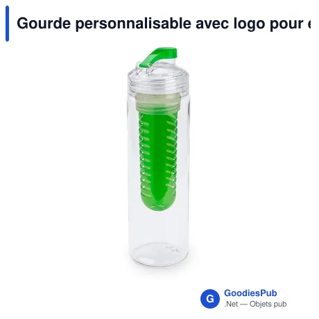 Gourde personnalisable avec logo pour entreprises - modèle Kelit