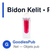 Gourde personnalisable avec logo pour entreprises - modèle Kelit - Miniature 5