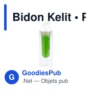 Gourde personnalisable avec logo pour entreprises - modèle Kelit - Miniature 8