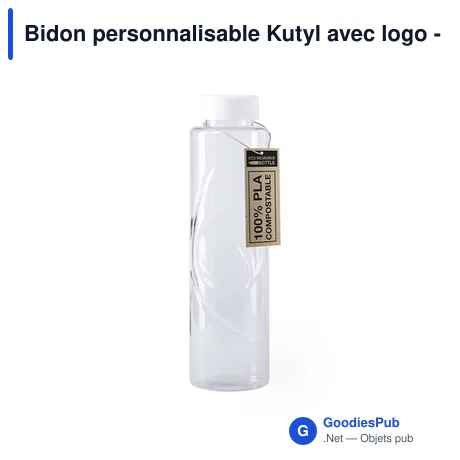 Bidon personnalisable Kutyl avec logo - Gourde éco-friendly 830 ml