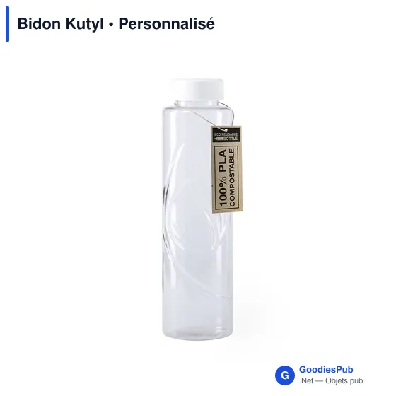 Bidon personnalisable Kutyl avec logo - Gourde éco-friendly 830 ml - Image 1