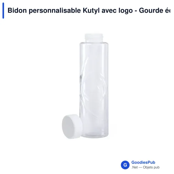 Bidon personnalisable Kutyl avec logo - Gourde éco-friendly 830 ml - Image 4