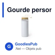Gourde personnalisable en verre Lurok avec logo - Miniature 2