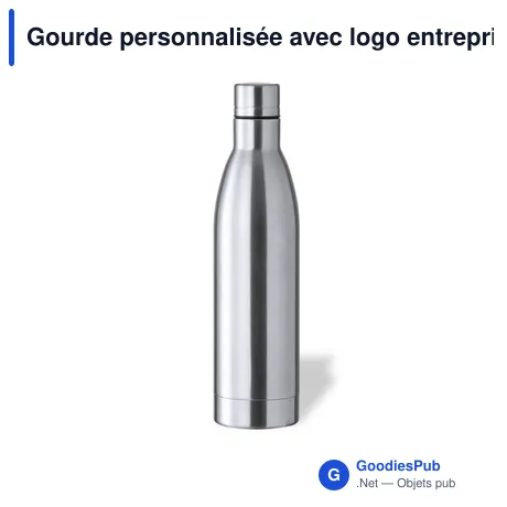 Gourde personnalisée avec logo entreprise