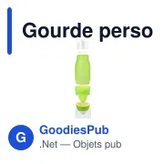 Gourde personnalisable avec logo pour entreprises - Selmy - Miniature 6