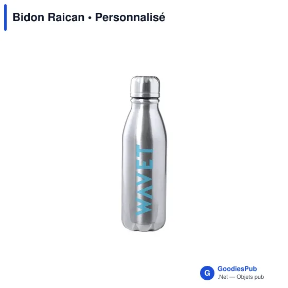 Bidon personnalisable en aluminium Raican avec logo - Image 12