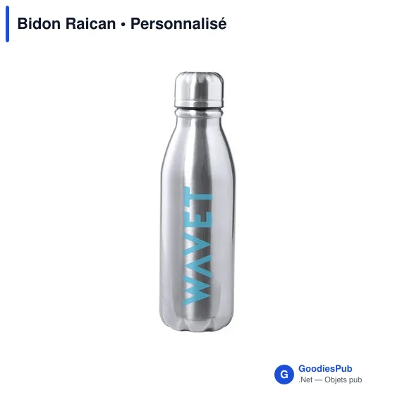 Bidon personnalisable en aluminium Raican avec logo - Image 9