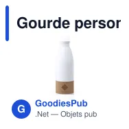 Gourde personnalisable avec logo pour entreprises - modèle Rekka - Miniature 1