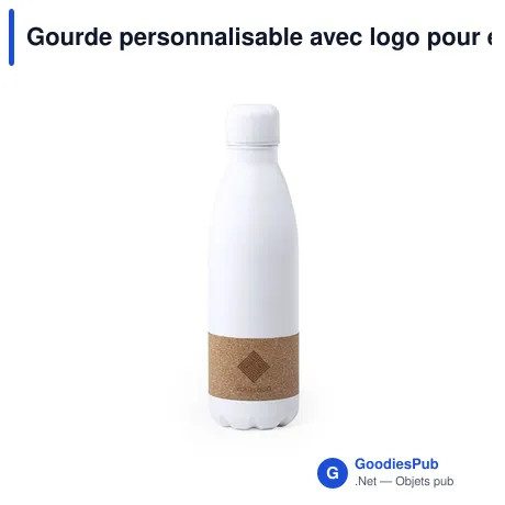 Gourde personnalisable avec logo pour entreprises - modèle Rekka