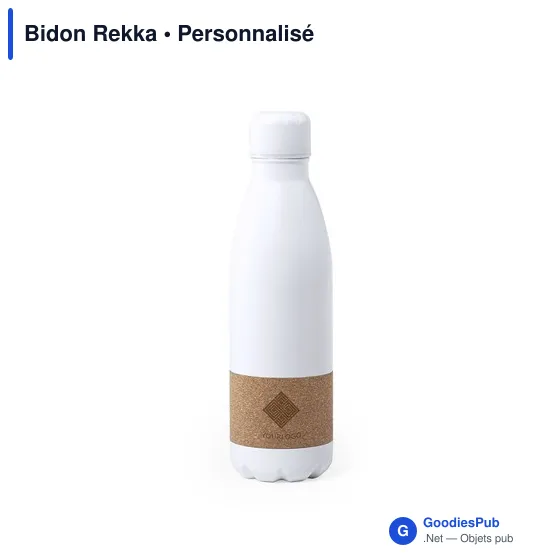 Gourde personnalisable avec logo pour entreprises - modèle Rekka - Image 1