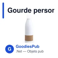 Gourde personnalisable avec logo pour entreprises - modèle Rekka - Miniature 2