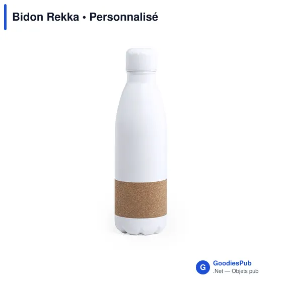 Gourde personnalisable avec logo pour entreprises - modèle Rekka - Image 2
