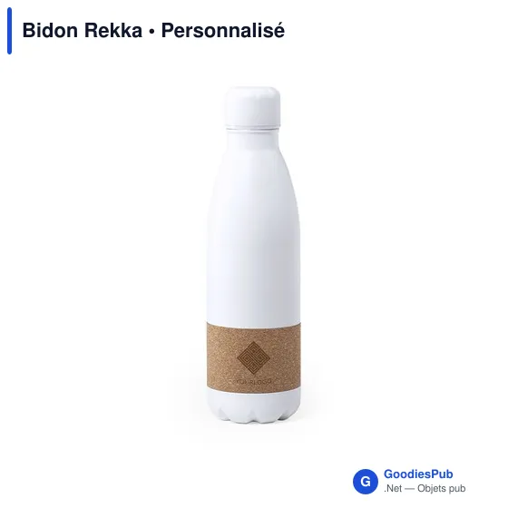Gourde personnalisable avec logo pour entreprises - modèle Rekka - Image 3
