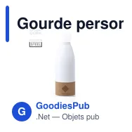Gourde personnalisable avec logo pour entreprises - modèle Rekka - Miniature 4