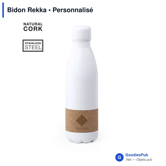 Gourde personnalisable avec logo pour entreprises - modèle Rekka - Image 4