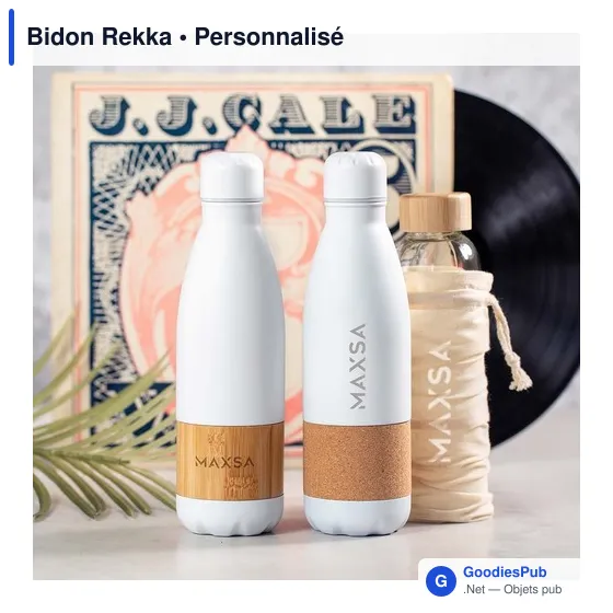 Gourde personnalisable avec logo pour entreprises - modèle Rekka - Image 7